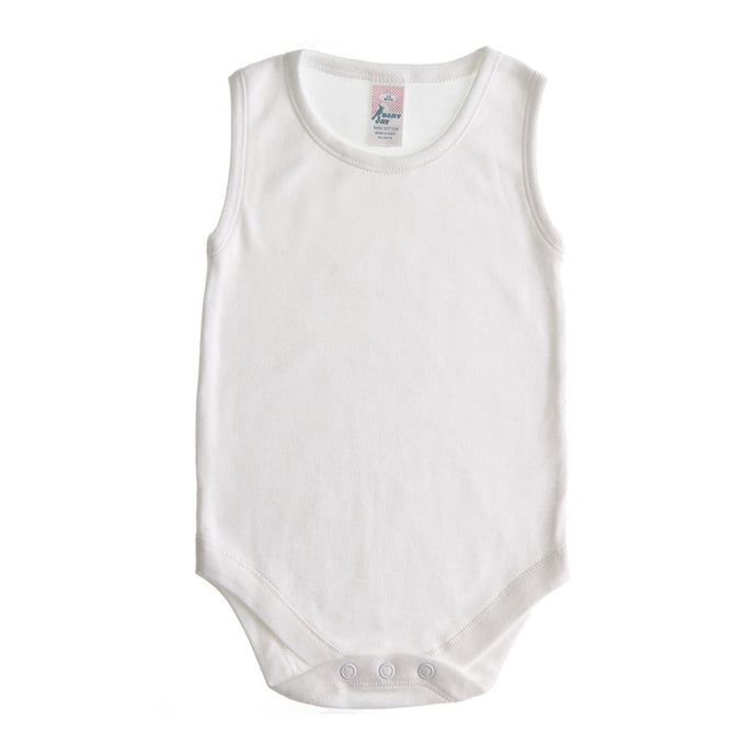 Round Necked Sleeveless Bodysuit - BabyJay Layette